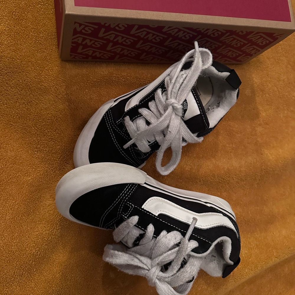 Vans Kids Black and White Sneakers